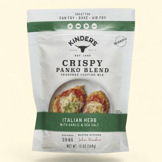 Kinder's Crispy Panko Blend, Italian Herb with Garlic and Sea Salt, 13 oz