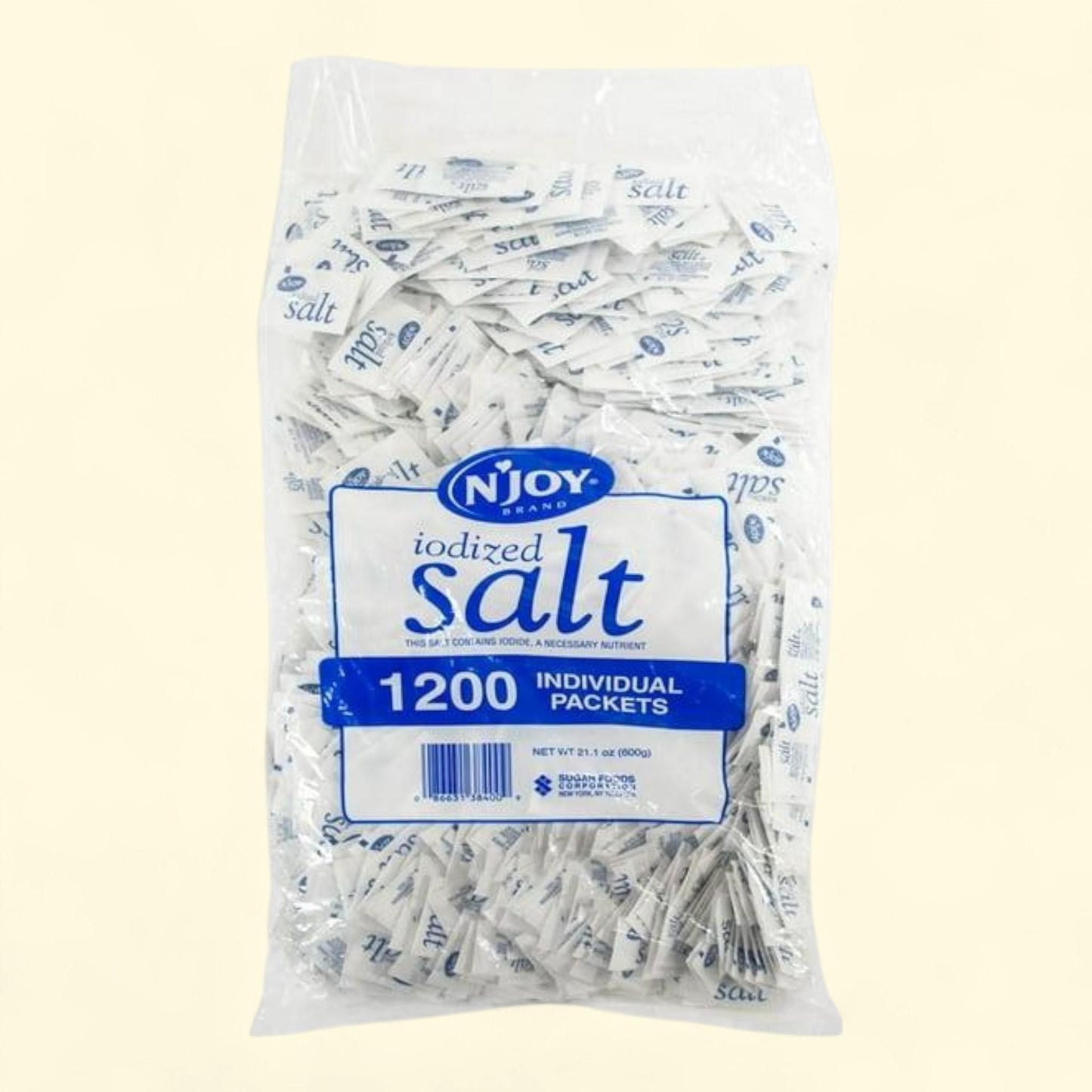 N'Joy Iodized Salt, 0.5 g, 1200 ct