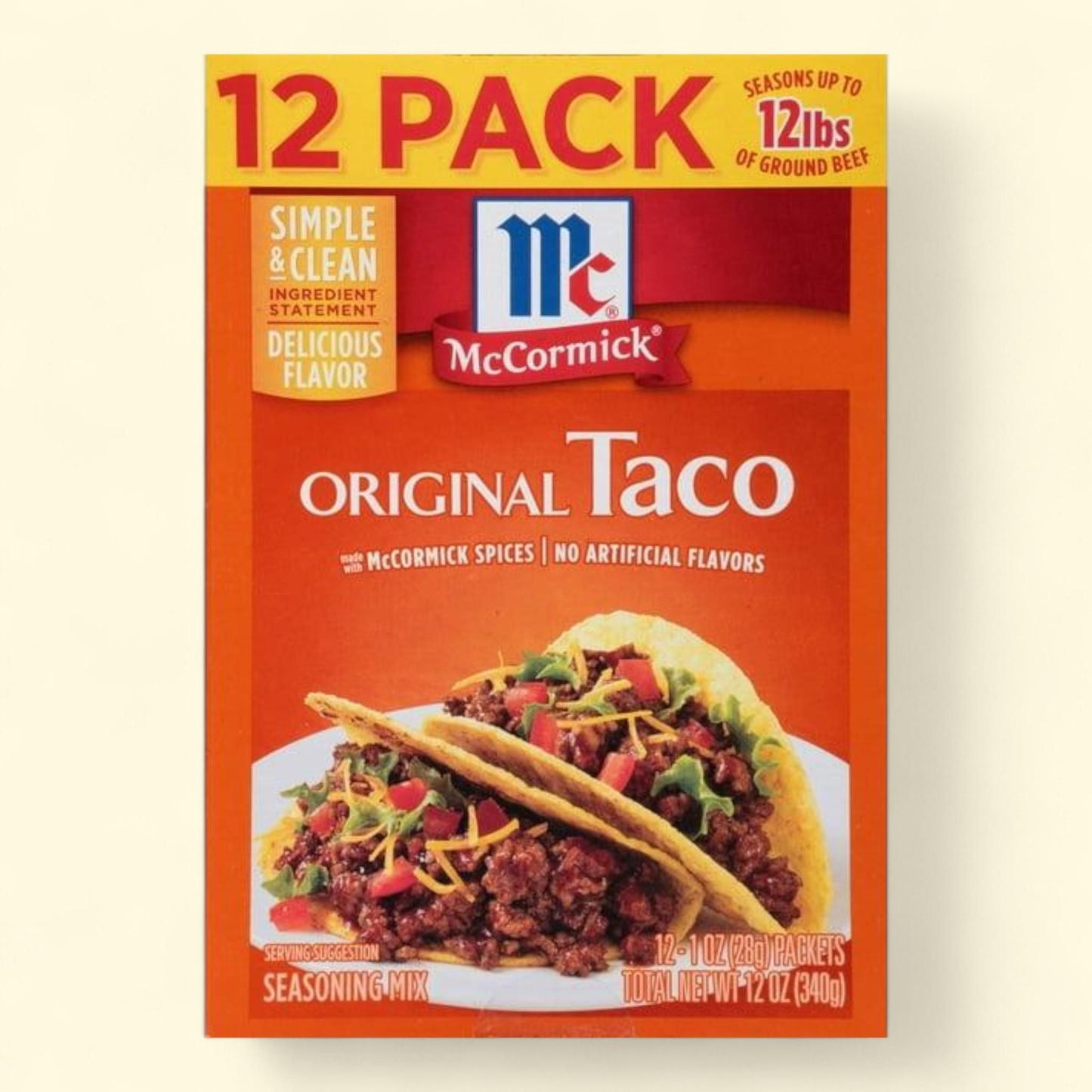 McCormick Taco Seasoning Mix, 1 oz., 12 pk.