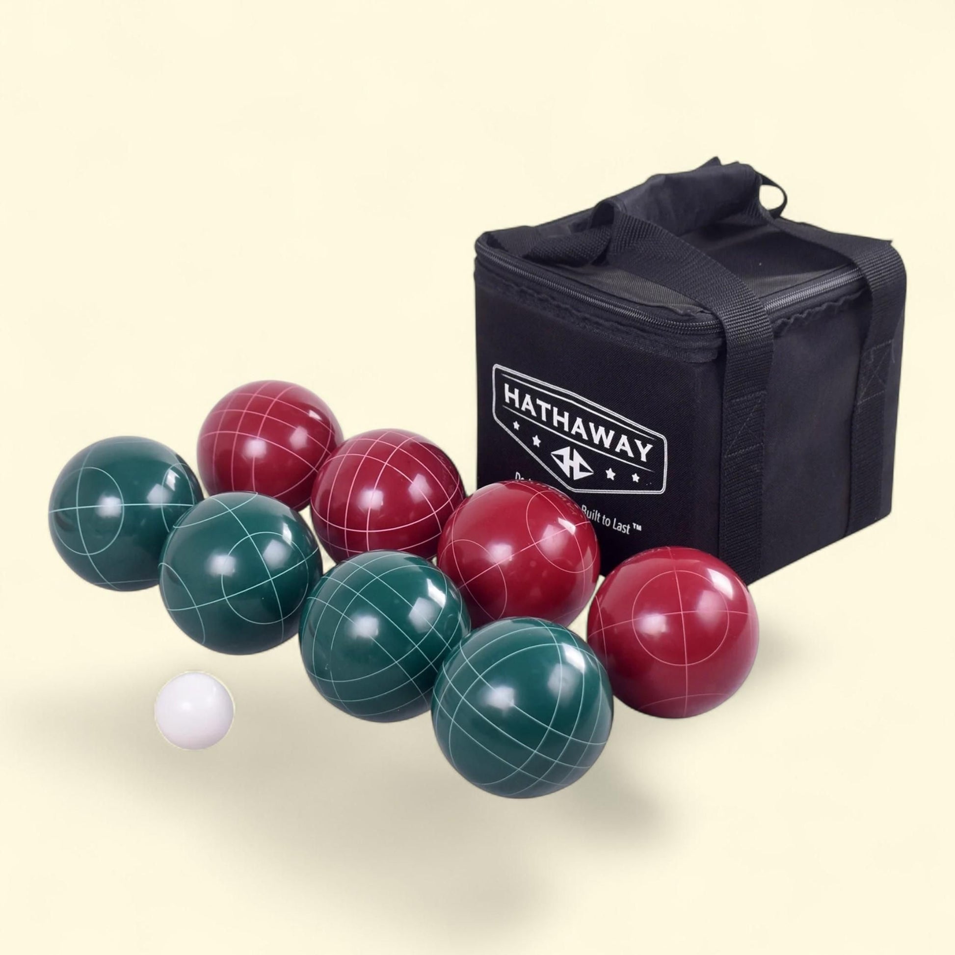 Hathaway Bocce Ball Set, 8 Bocce Balls, 1 Pallino Ball, Nylon Carry... — authentic US product shipped worldwide by Treatspree