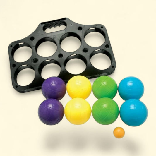 Set de pétanque économique, taille standard, 9 pièces