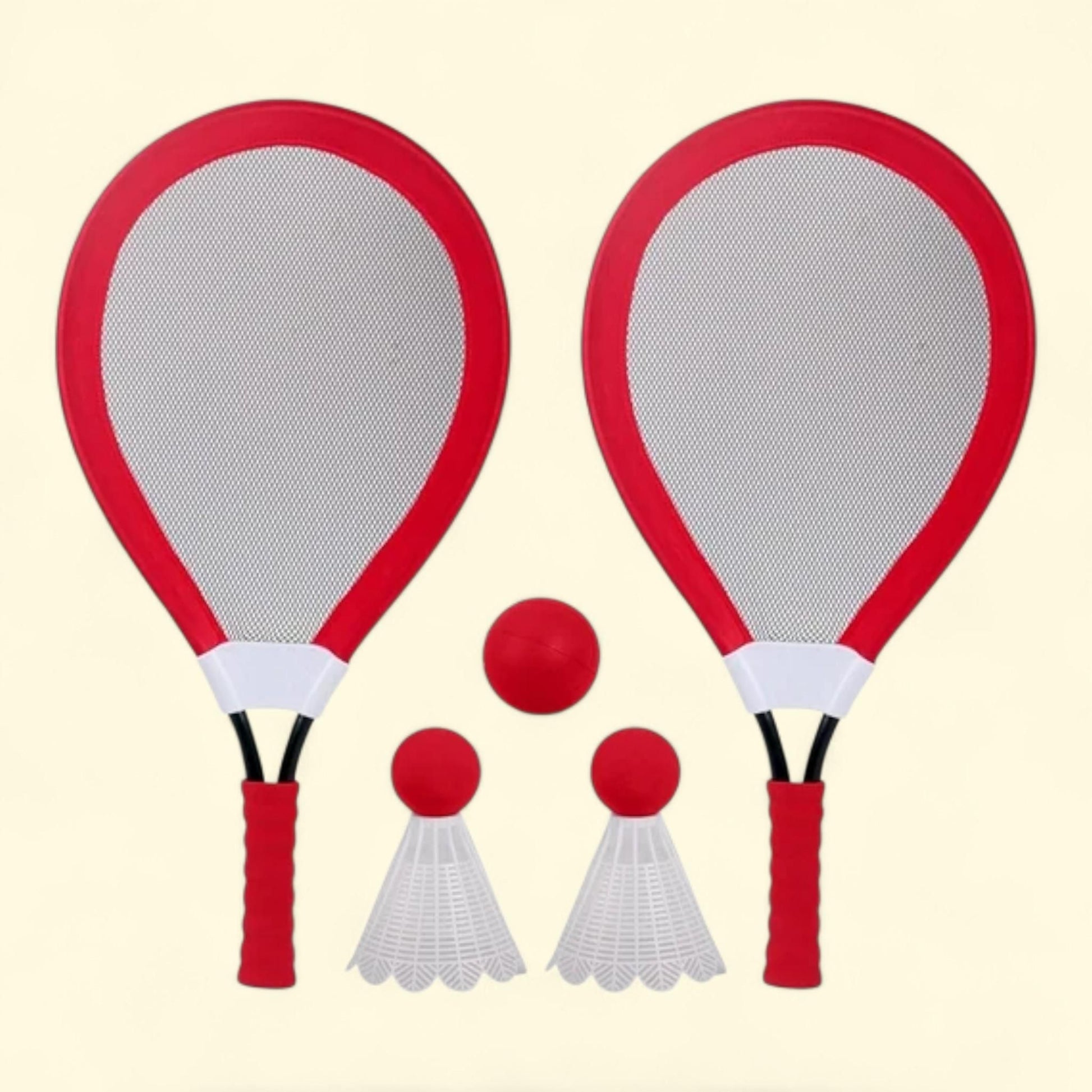 Play Day Jumbo Racket Sports Game, 5 Piece Set, Red, Children Ages 4+ — authentic US product shipped worldwide by Treatspree