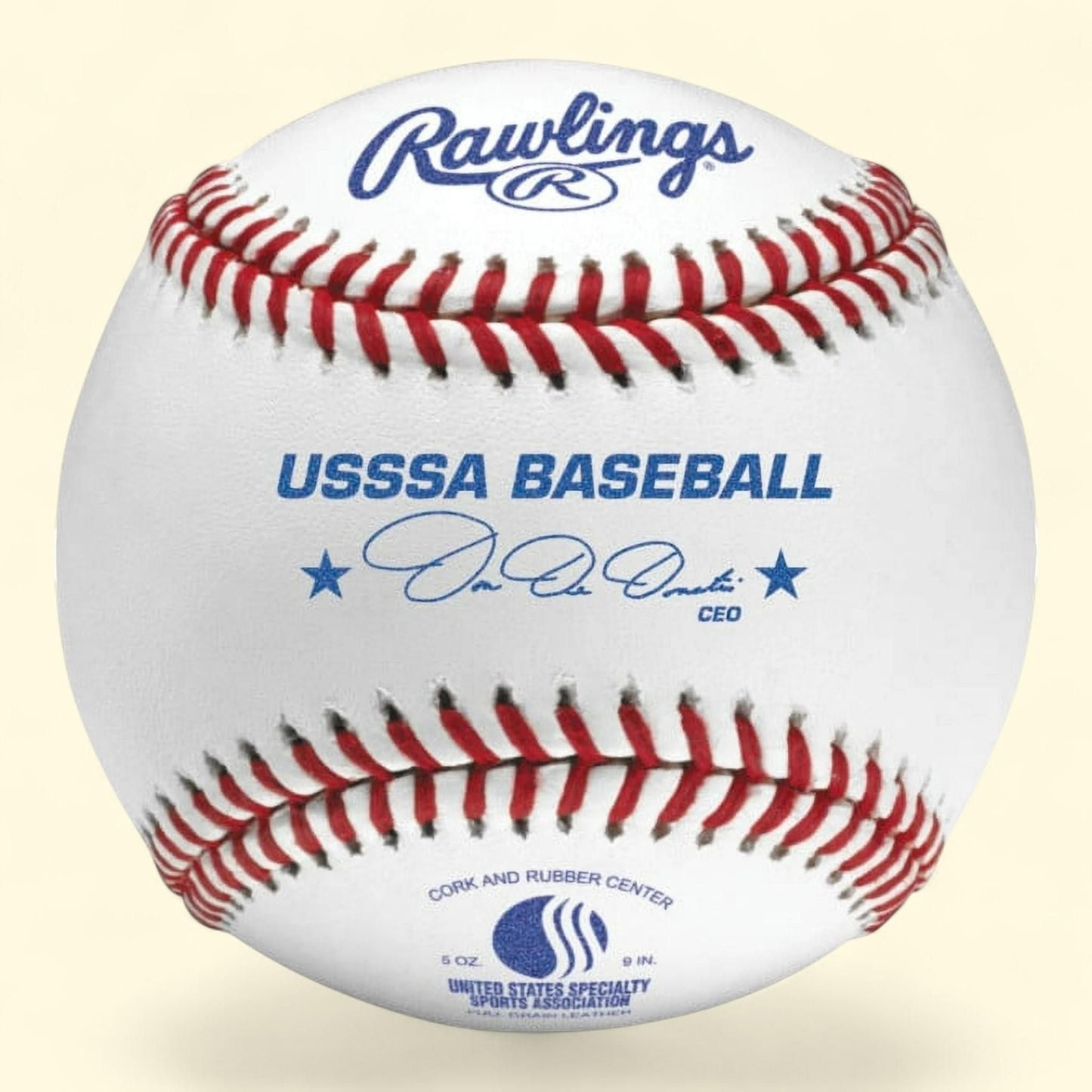 Balle de baseball Rawlings ROLB1, modèle officiel de compétition USSSA, 1 pièce