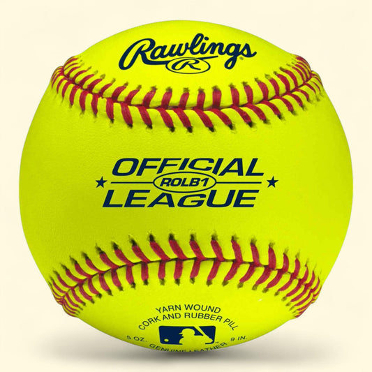Balle de baseball d'entraînement Rawlings MLB, jaune