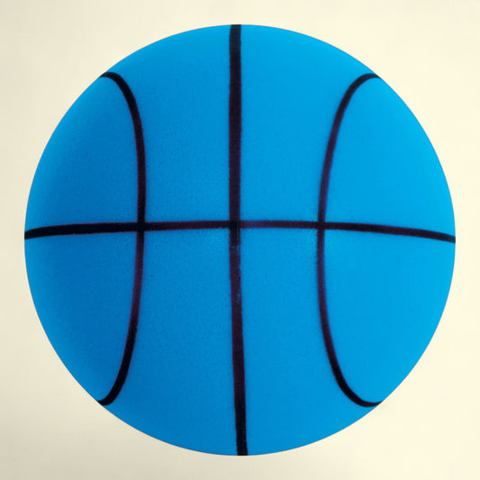Hedstrom Silent Bouncer, Mini Blue Basketball, 6 inch