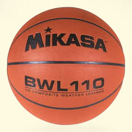 Ballon de basket en cuir composite Mikasa Premium, BWL110, 74,9 cm