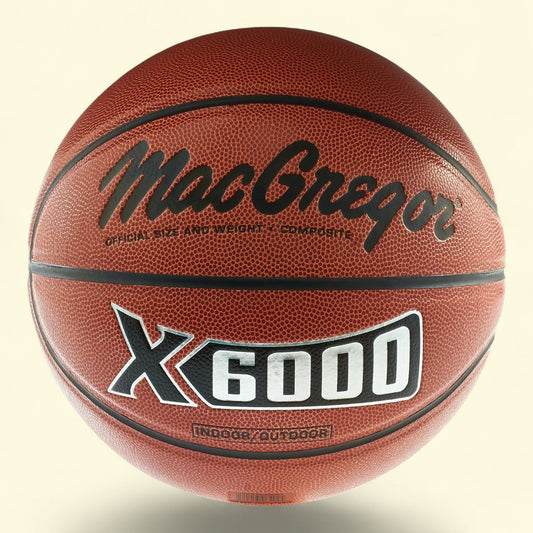 Ballon de basket MacGregor X6000, taille officielle (75 cm)