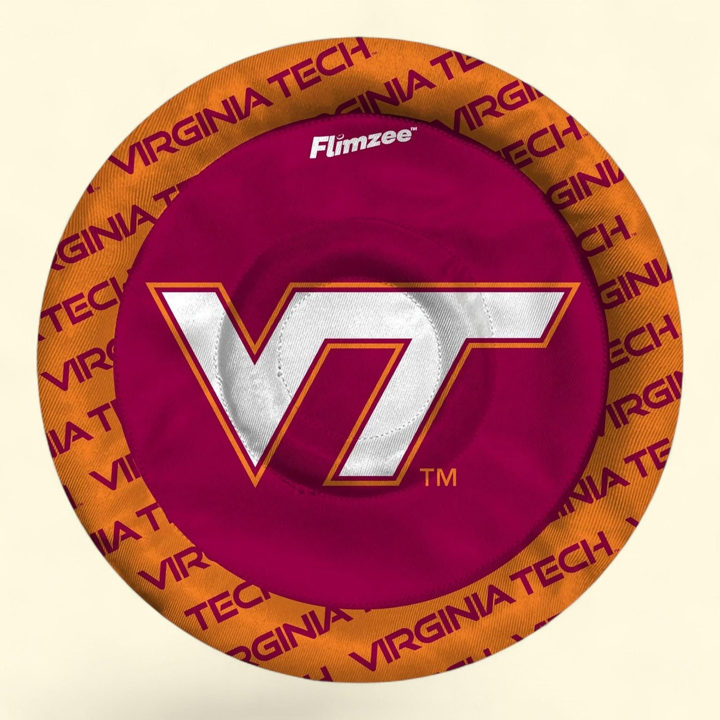 YouTheFan NCAA Virginia Tech Hokies Flimzee Bean-Bag Flying Disc, 1 ct