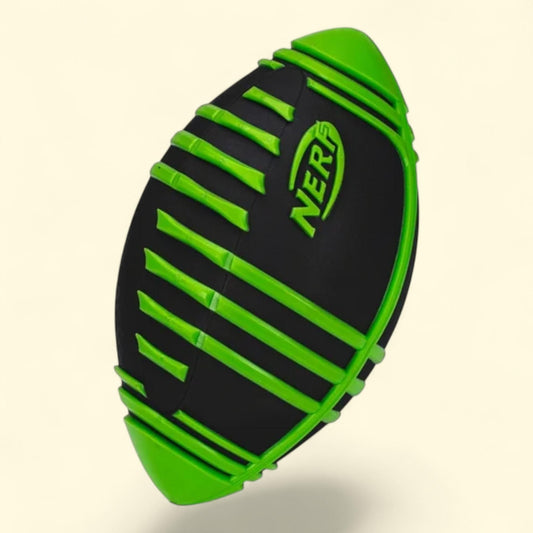 NERF Kids Foam Football, 9" Inch Youth Sized - Green