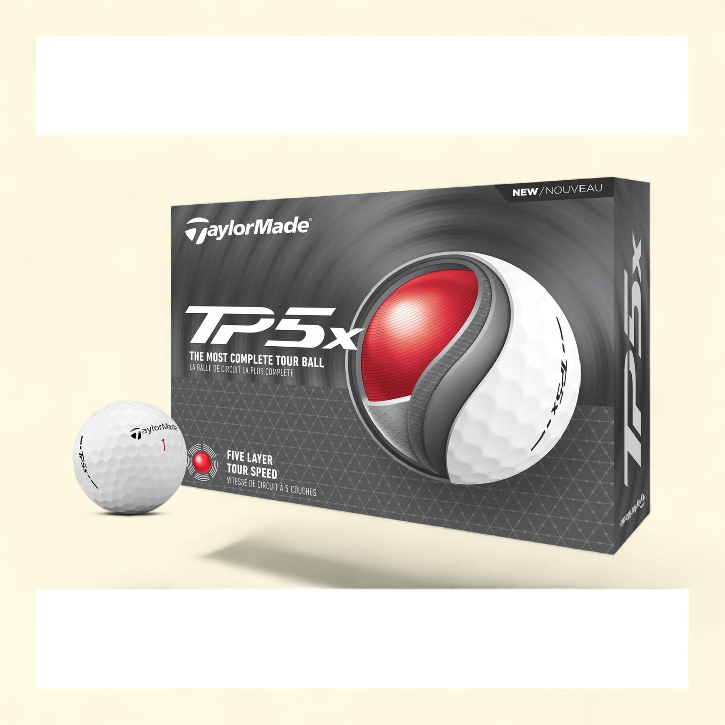 TaylorMade TP5X Golf Balls, 12pk