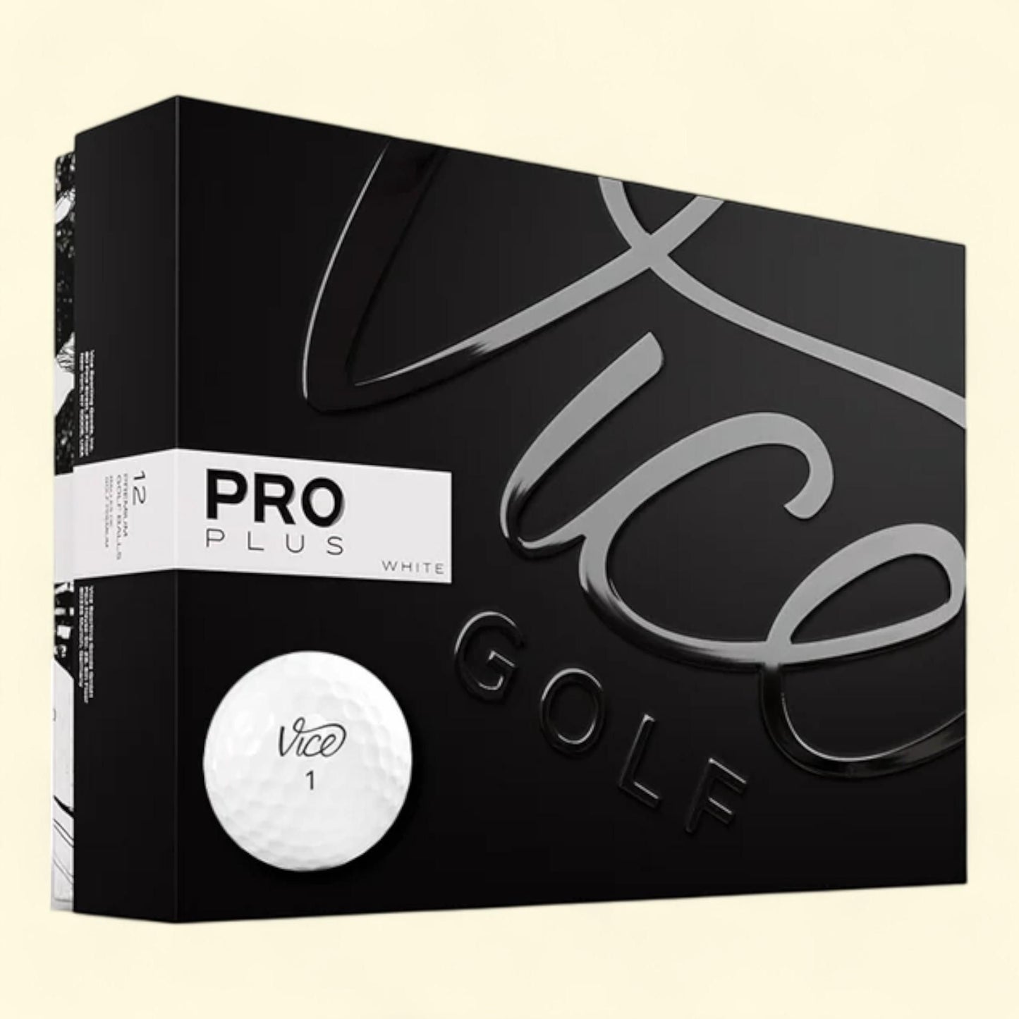 Vice Golf Pro Plus Golf Ball, White, 1 Dozen