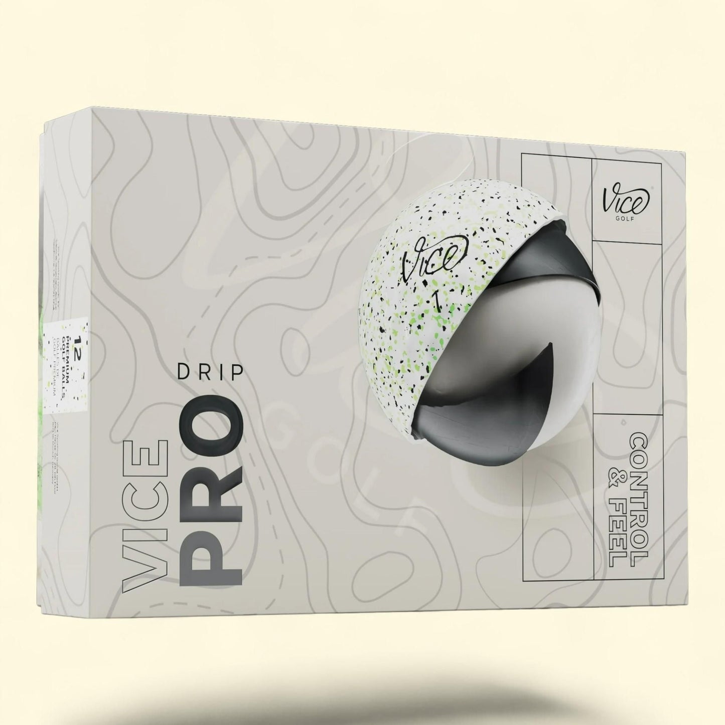 Vice Pro Drip Golf Balls, Lime/Black, 1 Dozen — authentic US product shipped worldwide by Treatspree