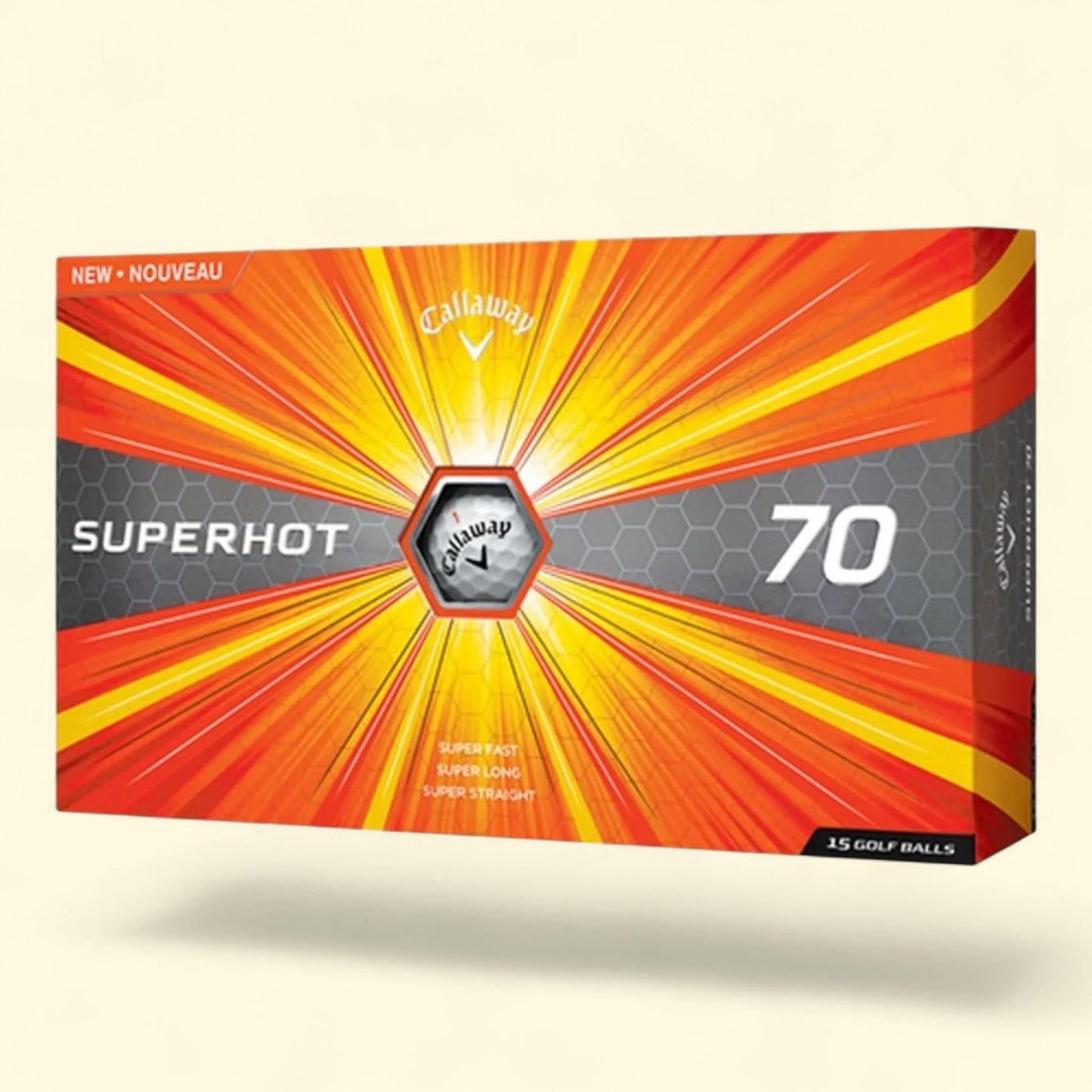 Callaway Superhot 70 Golf Balls, 15 Pack — authentic US product shipped worldwide by Treatspree