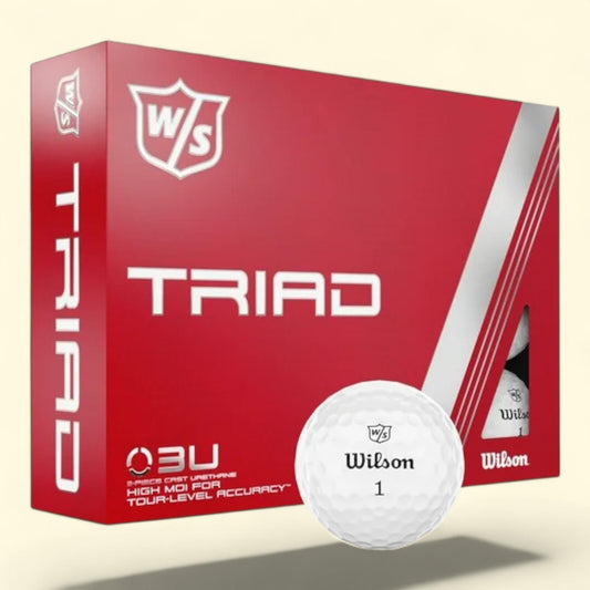 Wilson Staff Golf Balls, Triad, White, 12-Pack