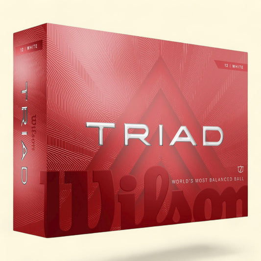 Wilson Golf Ball, Triad, White, 12pk