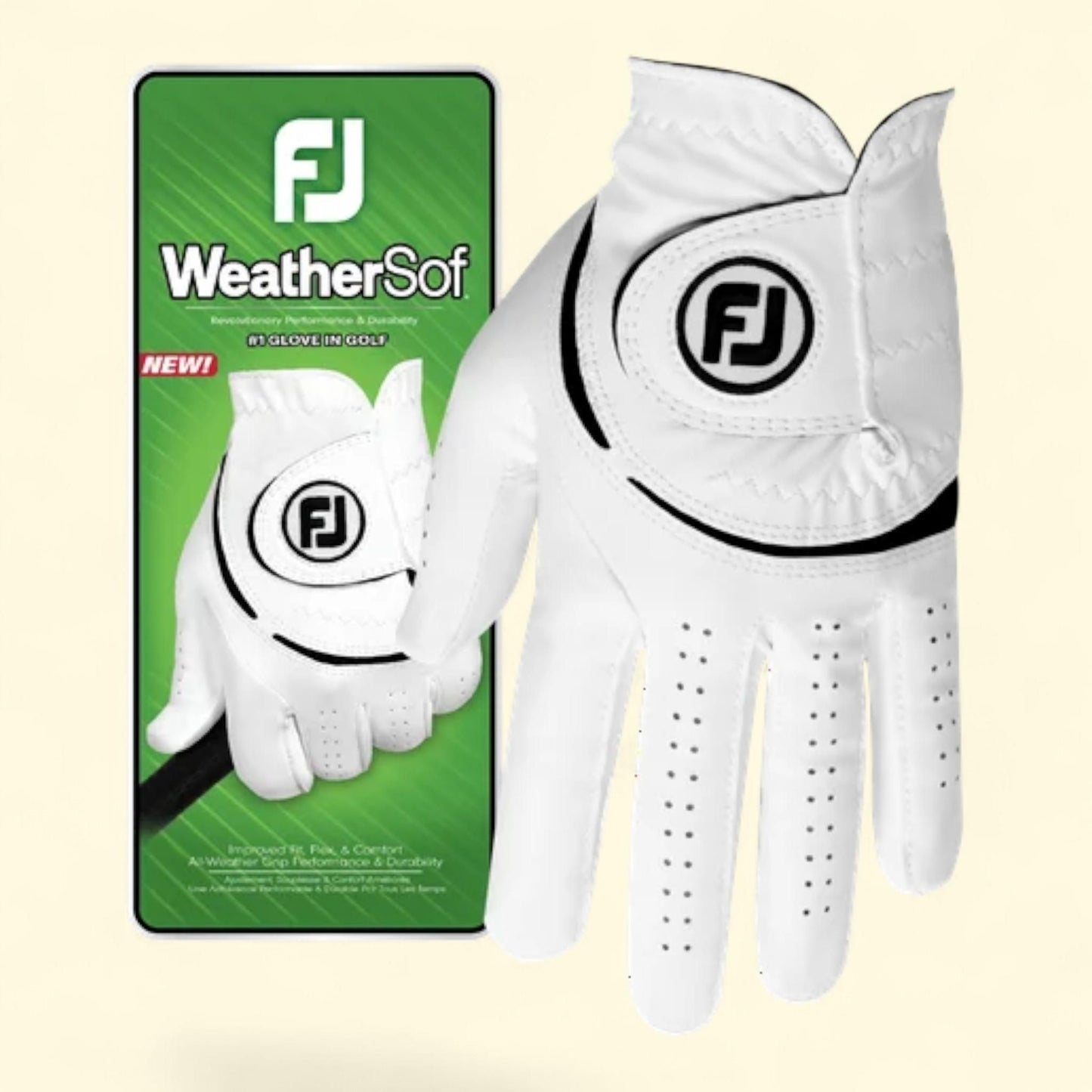 FootJoy Men's WeatherSof Golf Glove, Large