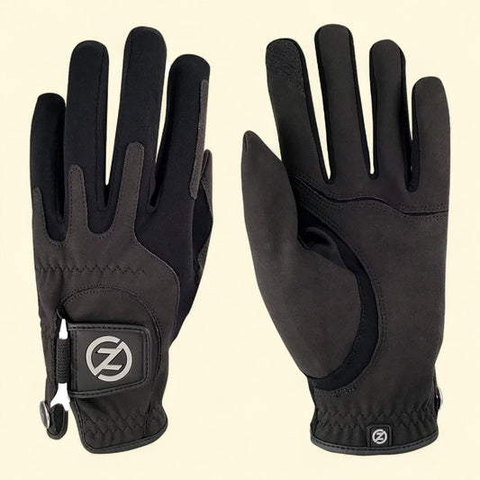 Zero Friction Storm All Weather Golf Gloves, Men's, Universal-Fit, Black, Pair
