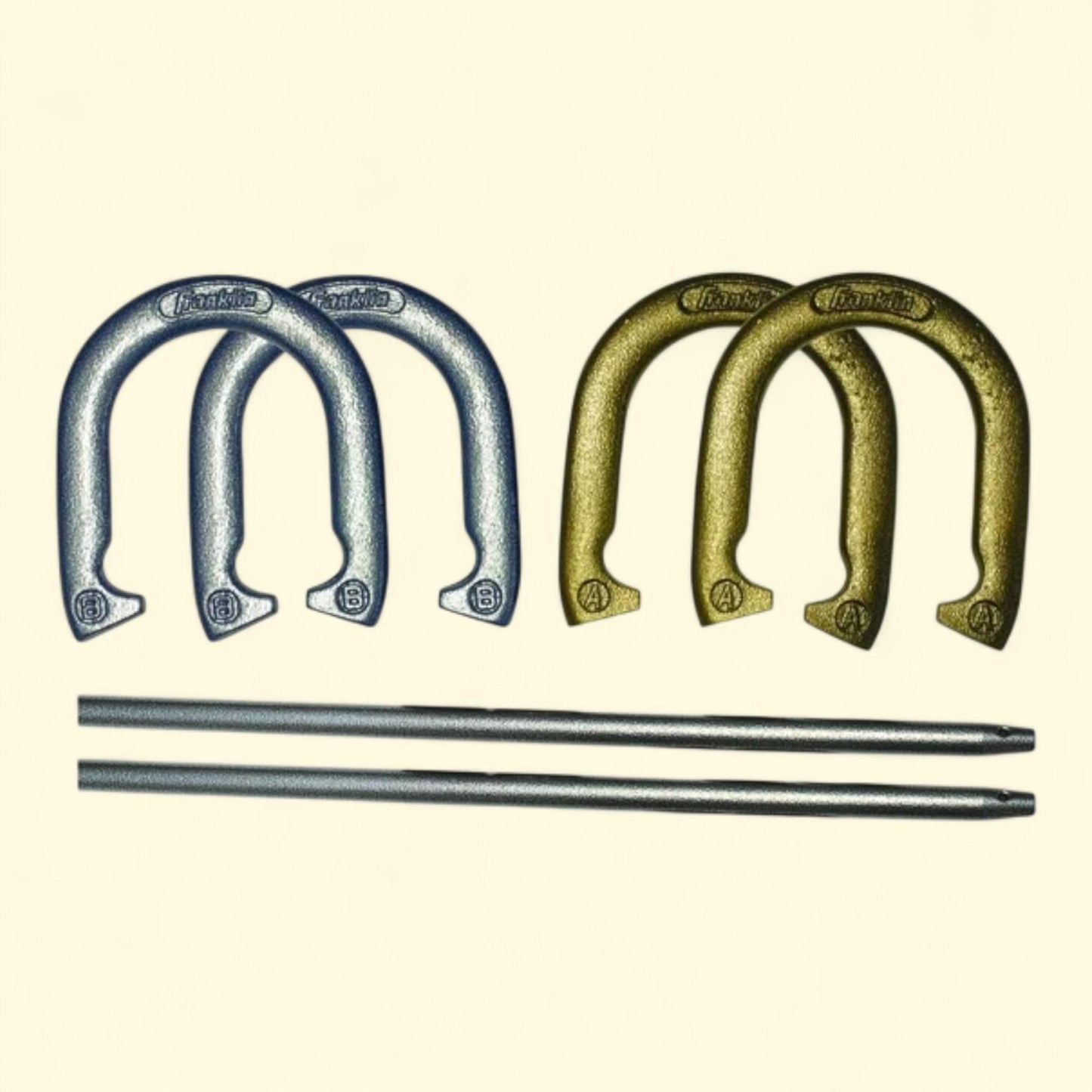 Franklin Sports Horseshoes Set, Beach or Backyard Play, Starter, 6 ct