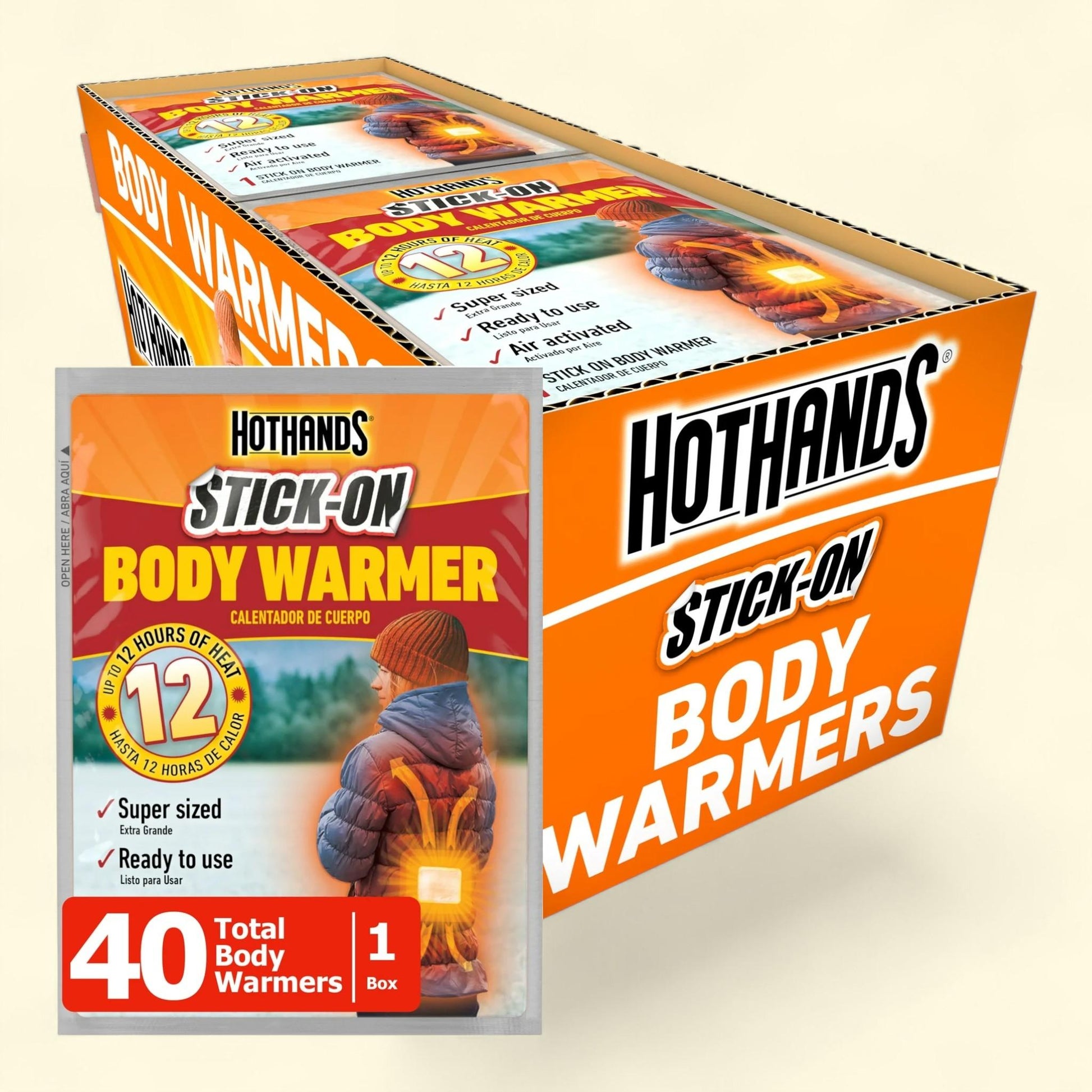 HotHands Body Warmers, 40 Pack — authentic US product shipped worldwide by Treatspree