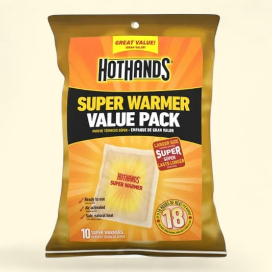 HotHands Body & Hand Super Warmers, Large, 10-Pack