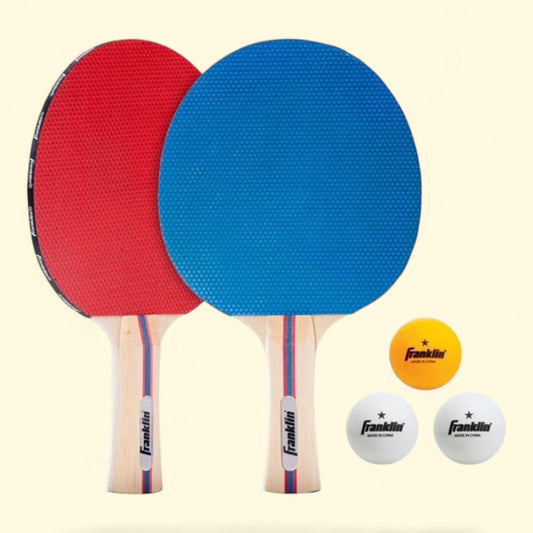 Franklin Sports Table Tennis Paddle Set with Balls, 2 Player - Kit with Table Tennis Balls