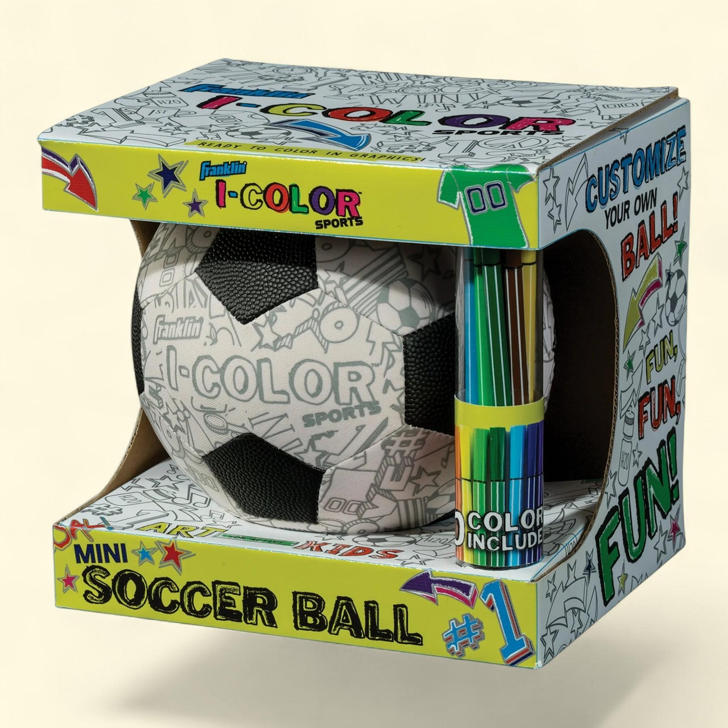 Franklin Sports Soccer Ball, I-Color, Size (if available)