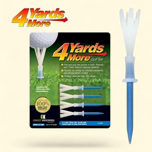 4 Yards More Golf Tees, 3 1/4" Pack of 4