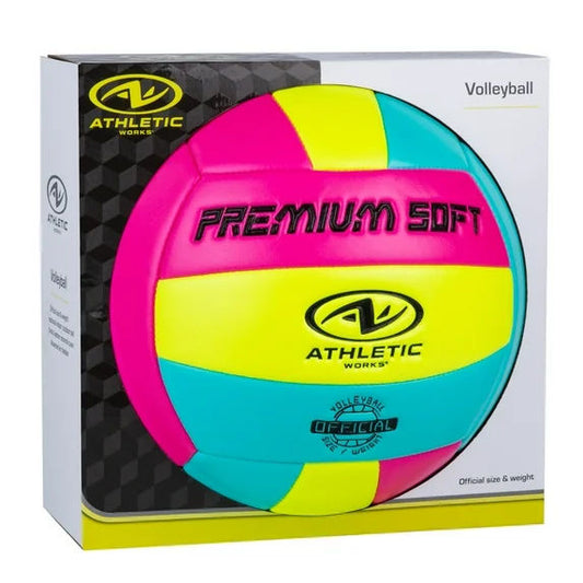 Ballon de volley-ball Athletic Works, taille 5, couleur fluo