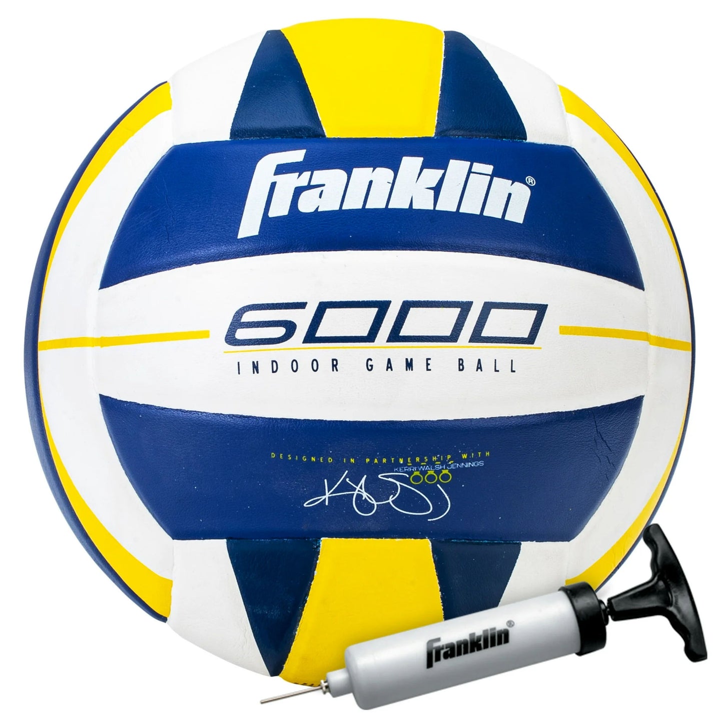 Ballon de volley-ball d'entraînement en salle Franklin Sports, Premium 6000, taille officielle