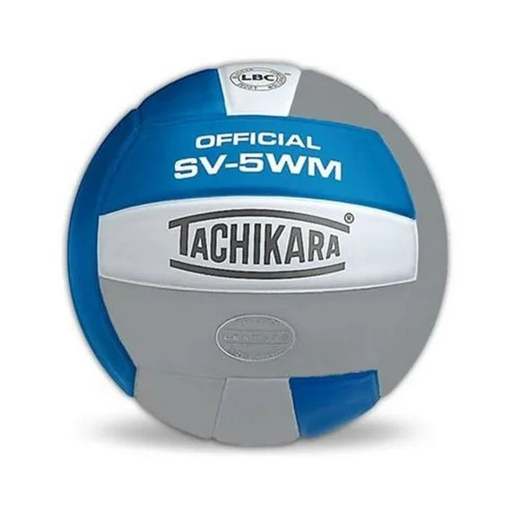 Ballon de volley-ball Tachikara, SV-5WM, modèle universitaire, noir/blanc/argent
