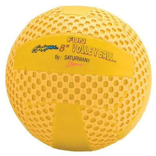 Color My Class, Fun Gripper Volleyball, 8" Yellow