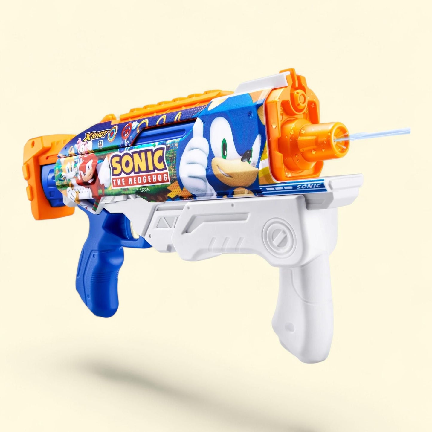 ZURU XSHOT Sonic The Hedgehog Hyperload Water Blaster Blue, Ages 5+ — authentic US product shipped worldwide by Treatspree