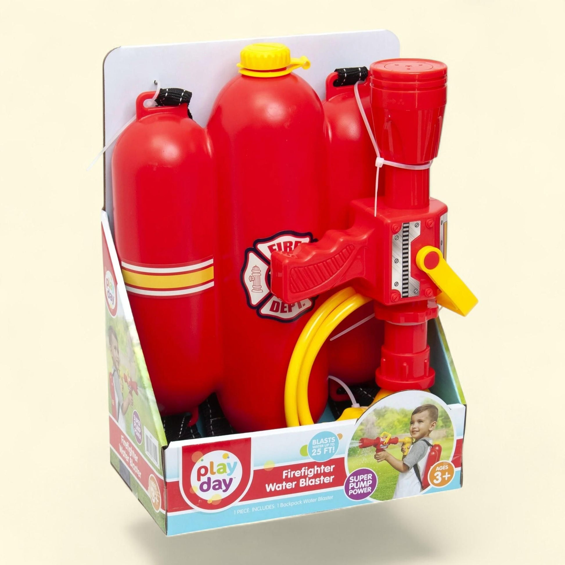 Play Day Firefighter Backpack Water Blaster, Firehose Role Play Toy... — authentic US product shipped worldwide by Treatspree