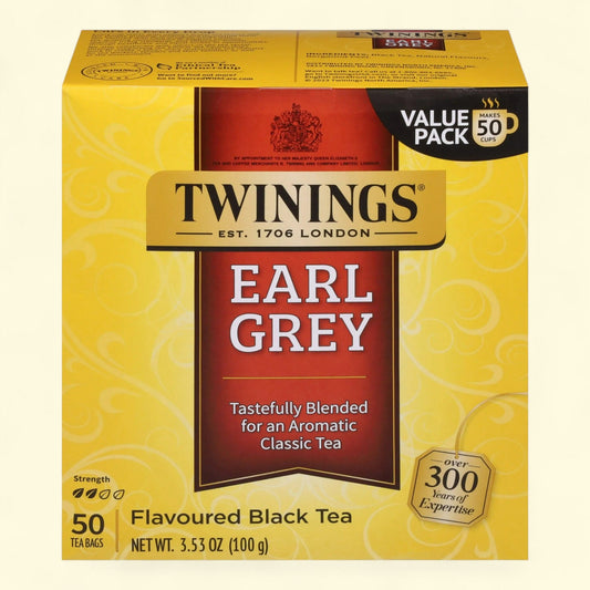 Twinings Earl Grey Black Tea Bags, 50 Count