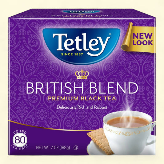Tetley British Blend Premium Black Tea, 80 Count