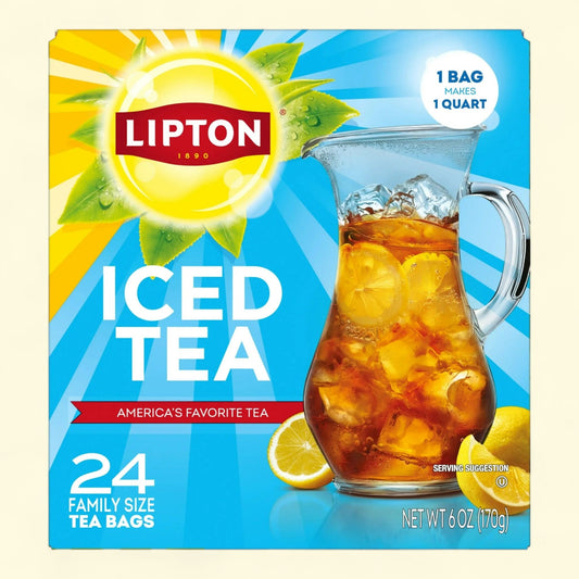 Lipton Black Tea Bags, Family Size, 24 Count