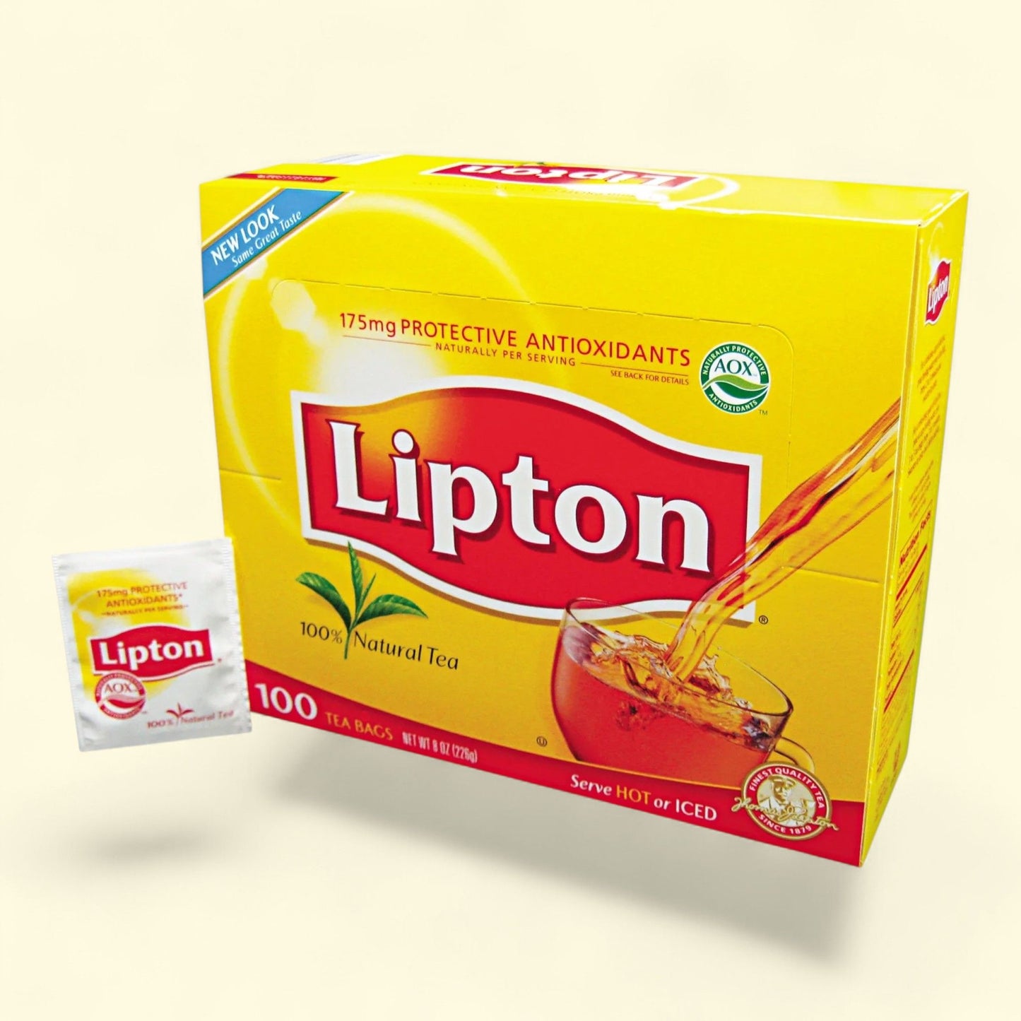 Sachets de thé Lipton, thé noir classique, 100 sachets