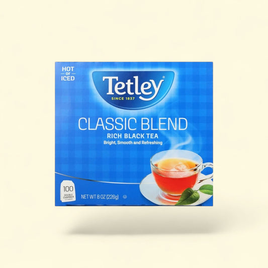 Tetley Classic Blend Black Tea, 100 Count — authentic US product shipped worldwide by Treatspree