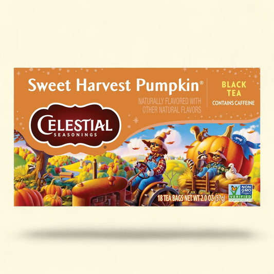 Celestial Seasonings Sweet Harvest Pumpkin Black Tea Bags, 18 Count