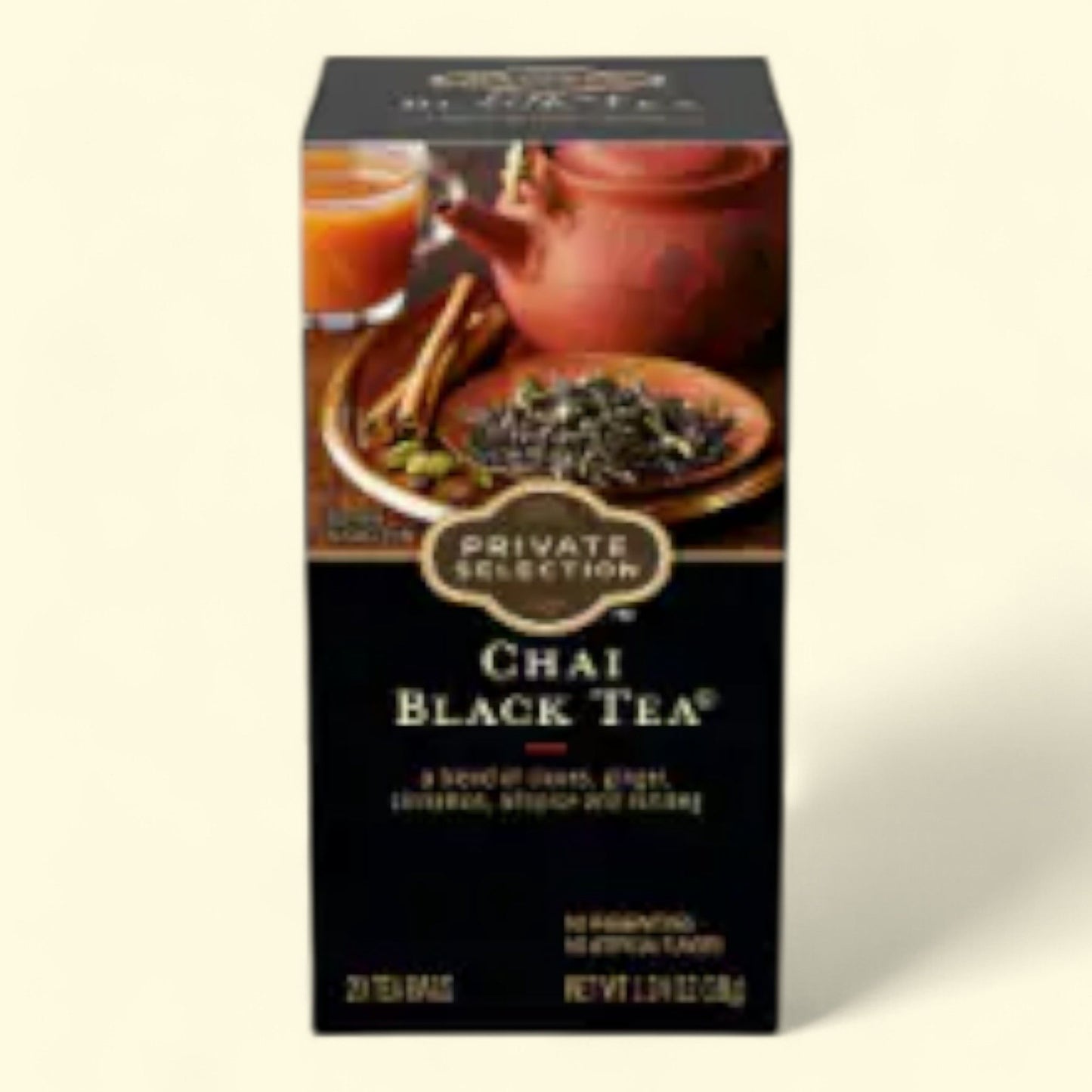 Private Selection Chai Black Tea, Wire Free Teabags, Foil Envelope, 20 ct