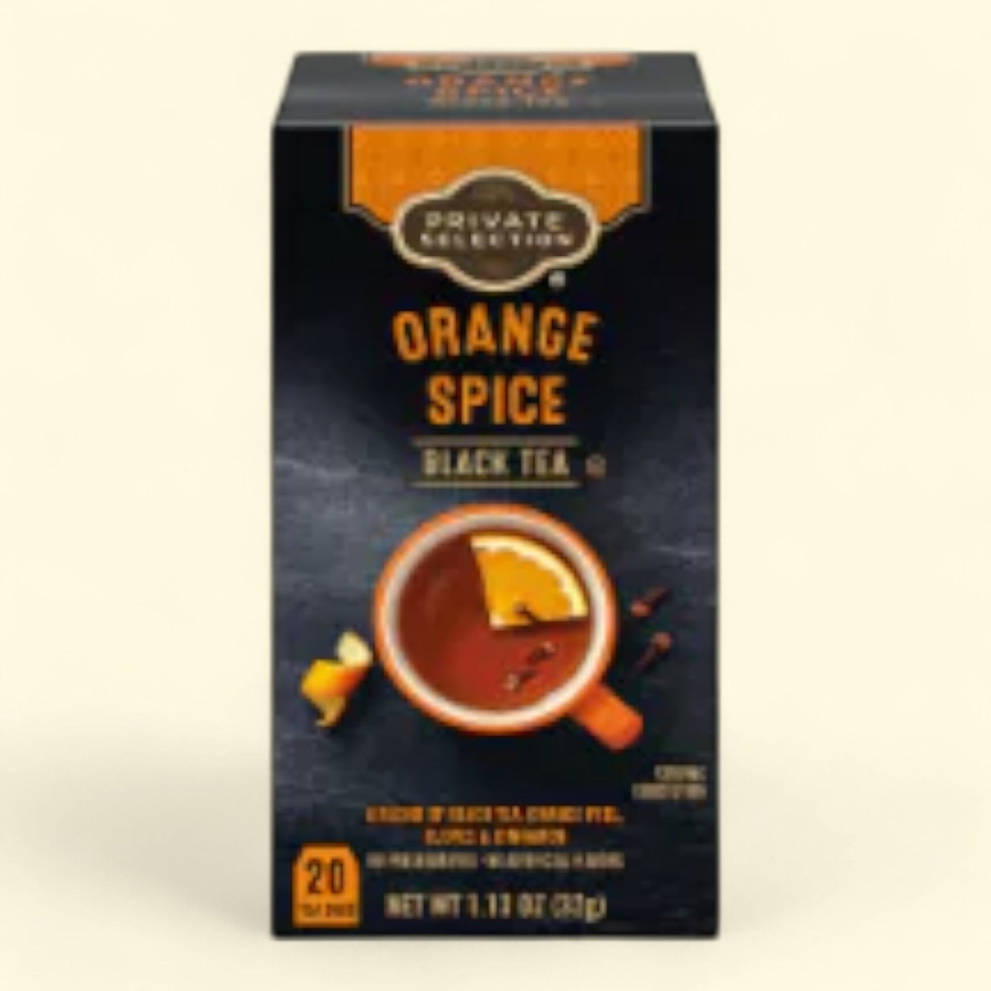 Sélection Privée, Thé noir aux épices et à l'orange, sachets, 20 unités