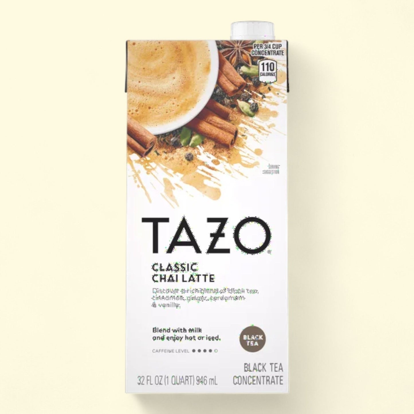 Concentré de thé noir TAZO Classic Chai Latte, 946 ml