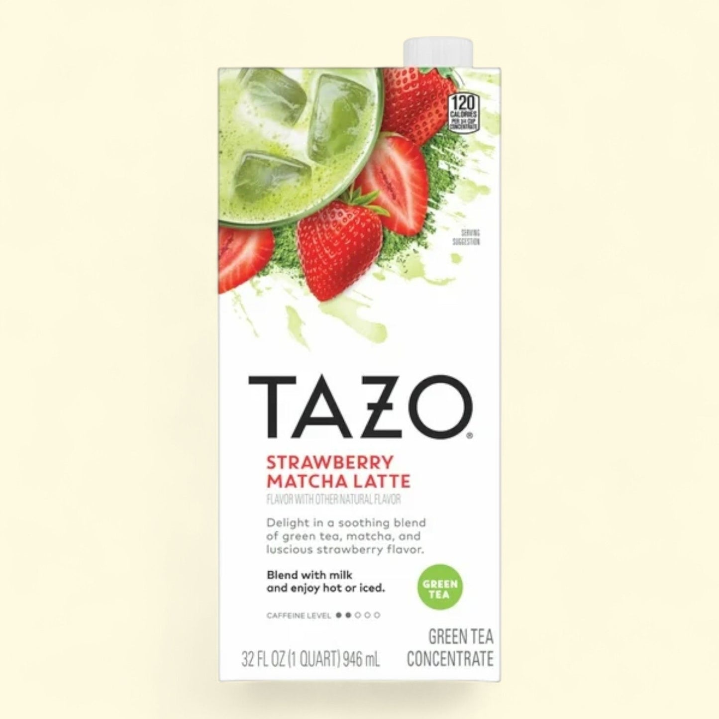 Concentré TAZO pour latte au matcha et à la fraise, 946 ml