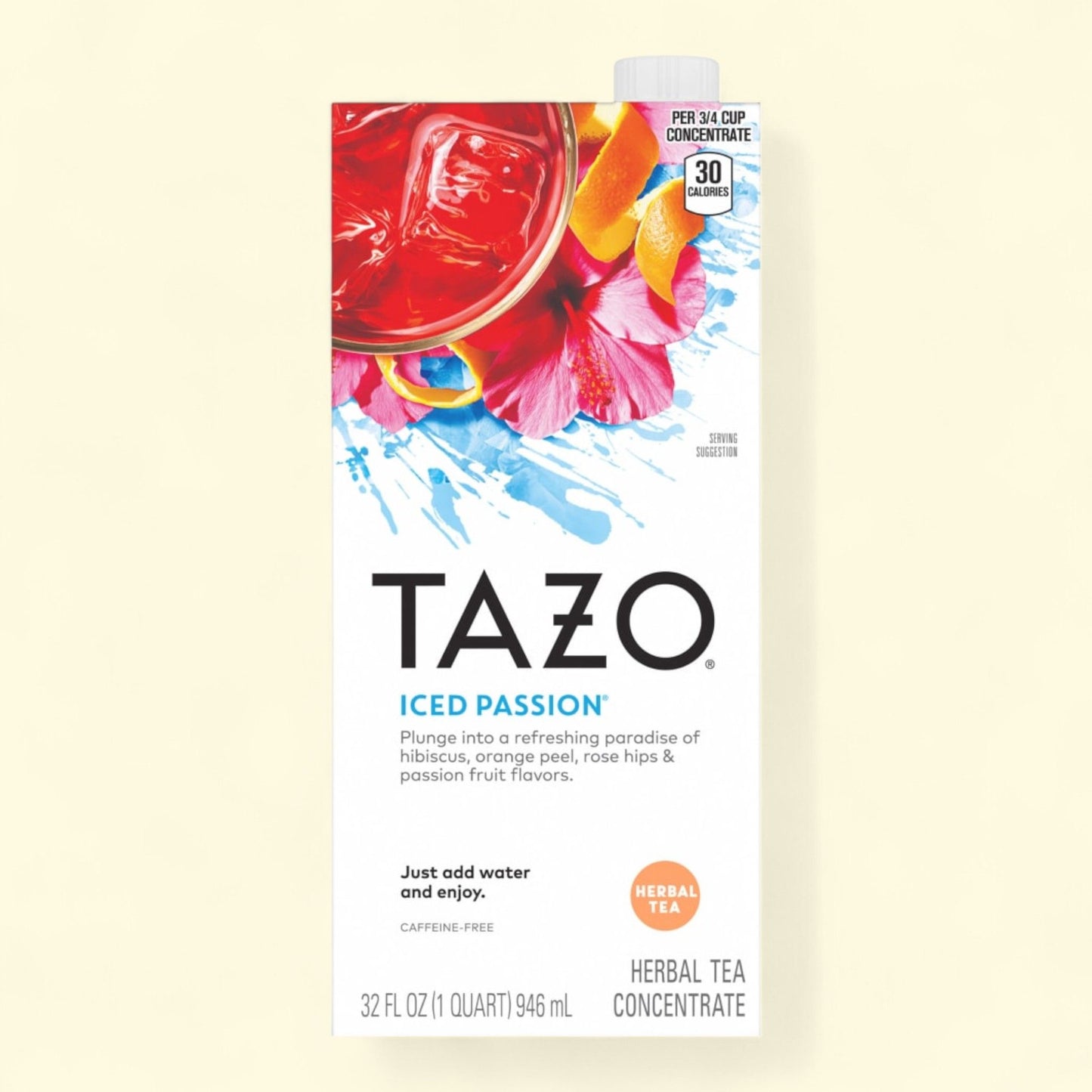 Concentré de tisane glacée à la passion Tazo, format