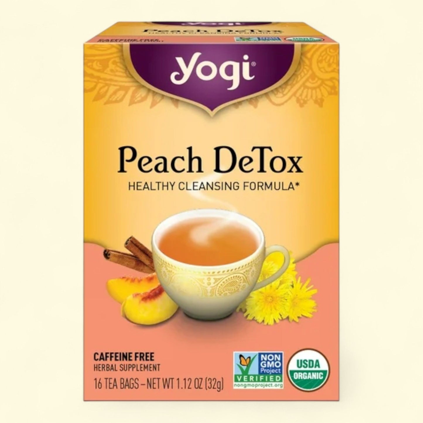 Yogi Tea Peach DeTox, 16 Count
