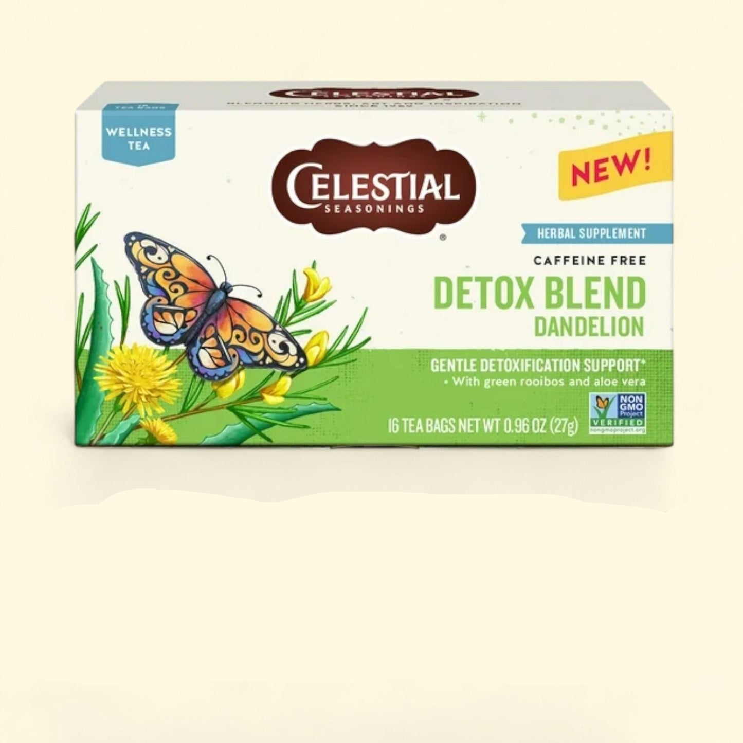 Celestial Seasonings Detox Blend Dandelion Herbal Tea Bags, 16 Count
