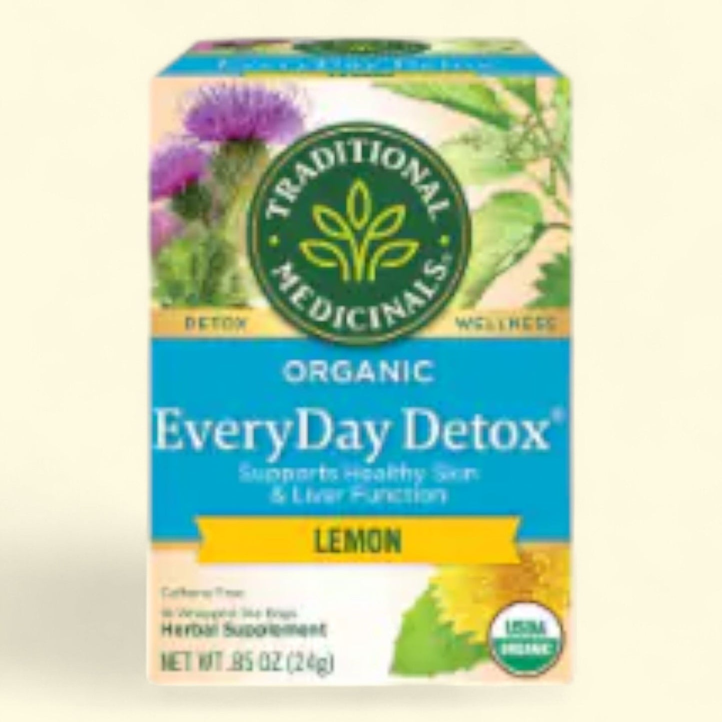Traditional Medicinals EveryDay Detox Lemon Tea, Organic, 16 Bags