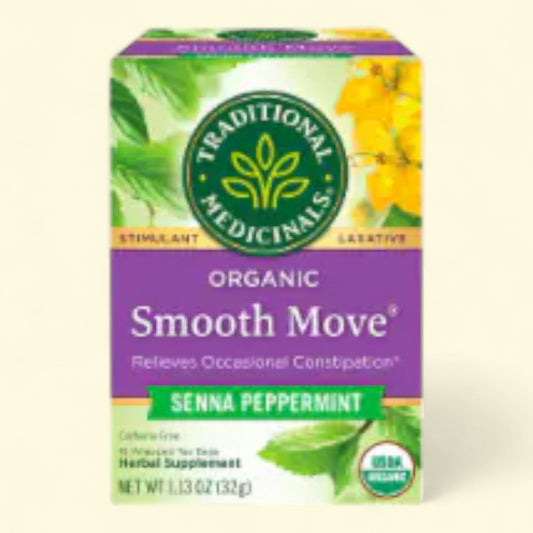 Traditional Medicinals Organic Smooth Move Peppermint Tea, 16ct