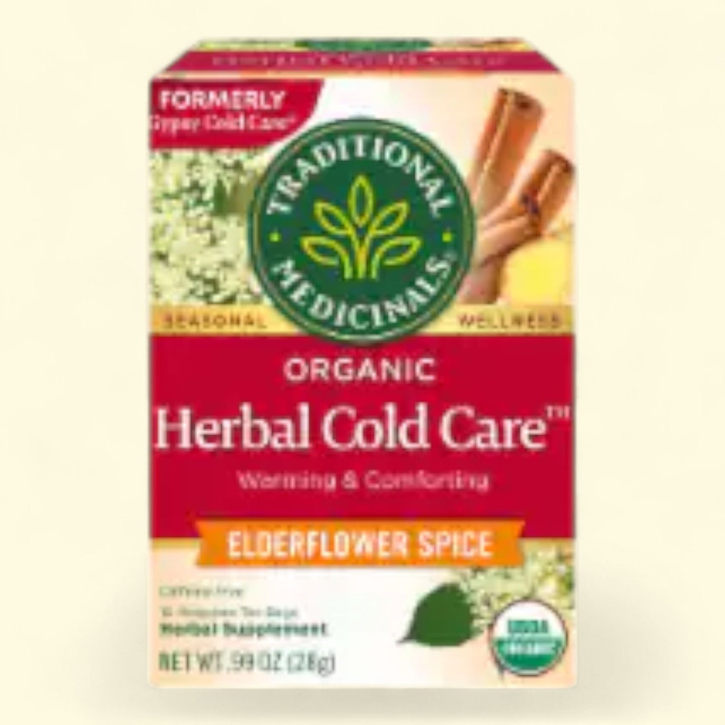 Traditional Medicinals Herbal Cold Care Tea, Organic, 39 oz