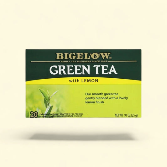 Bigelow Green Tea with Lemon, 20 Count — authentic US product shipped worldwide by Treatspree